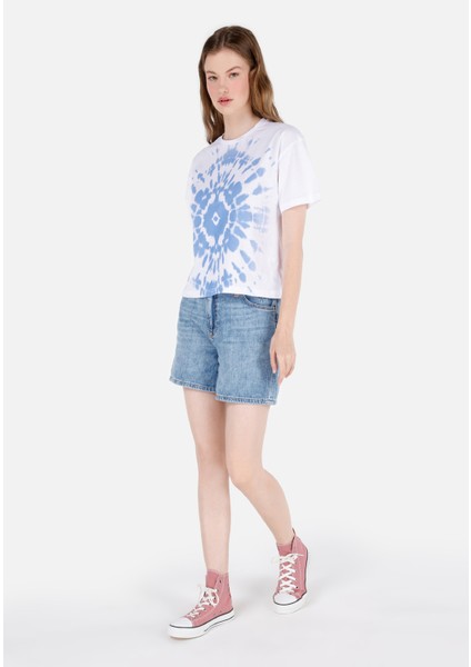 Beyaz Kadın Tshirt K.kol modelleri