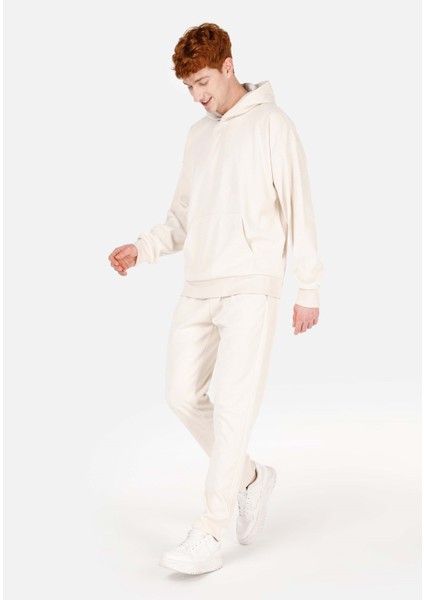 Comfort Fit Erkek Ekru Sweatshirt modelleri