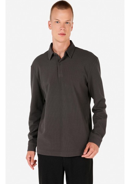 Antrasit Erkek Tshirt U.kol
