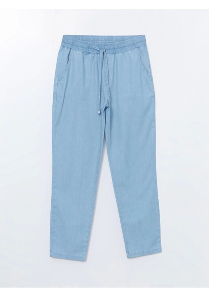 Lcwaıkıkı Classic Bej Beli Lastikli Carrot Fit Kadın Jean Pantolon indirimleri