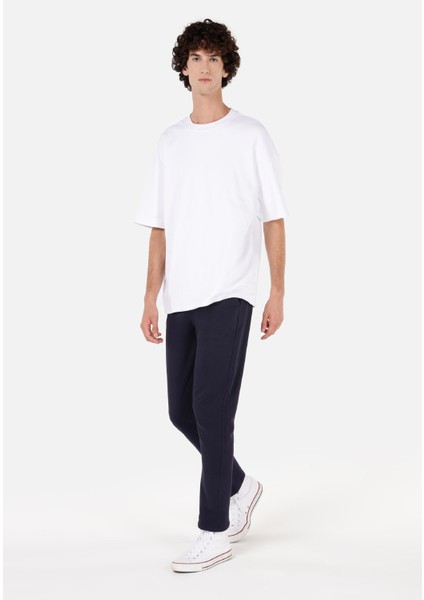 Slim Fit Orta Bel Düz Erkek Lacivert Eşofman Altı modelleri