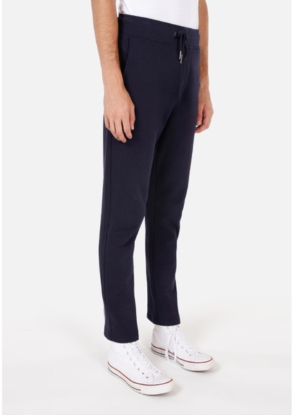 Slim Fit Orta Bel Düz Erkek Lacivert Eşofman Altı fırsatları