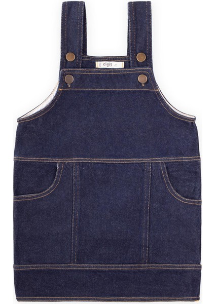 Yan Cepli Kot Jile 2-7 Yaş Mavi modelleri