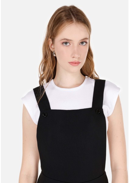 Regular Fit Kadın Siyah Elbise