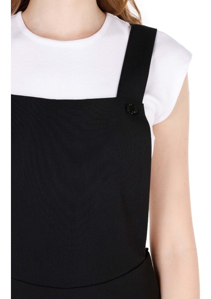 Regular Fit Kadın Siyah Elbise