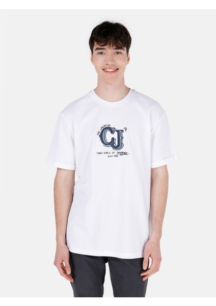 Beyaz Erkek Tshirt K.kol