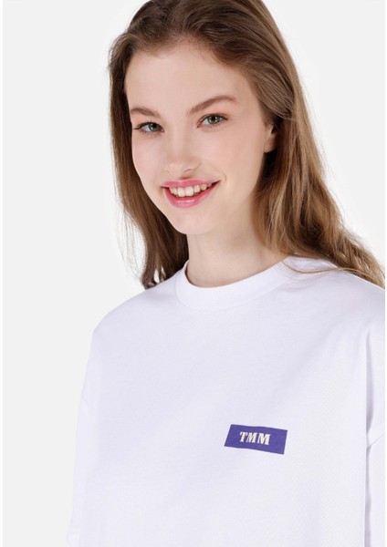 Beyaz Kadın Tshirt K.kol