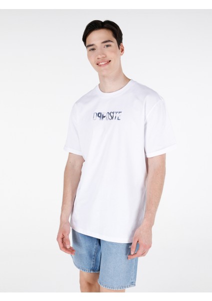 Beyaz Erkek Tshirt K.kol