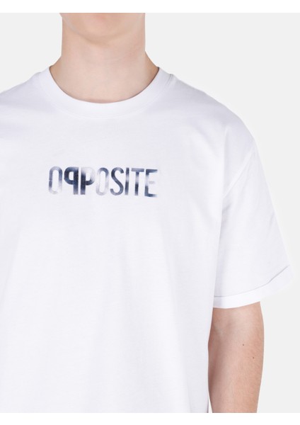 Beyaz Erkek Tshirt K.kol