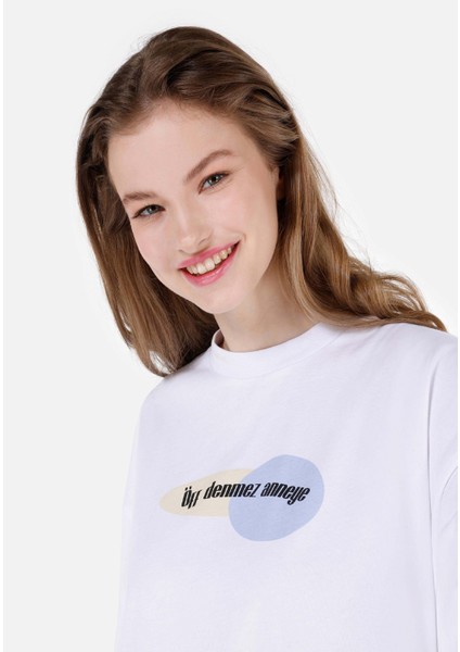 Beyaz Kadın Tshirt K.kol fırsatları