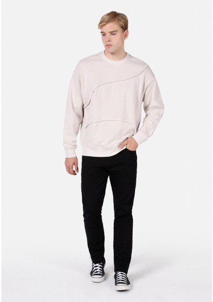Oversize Fit Erkek Taş Sweatshirt Cl1072049 modelleri