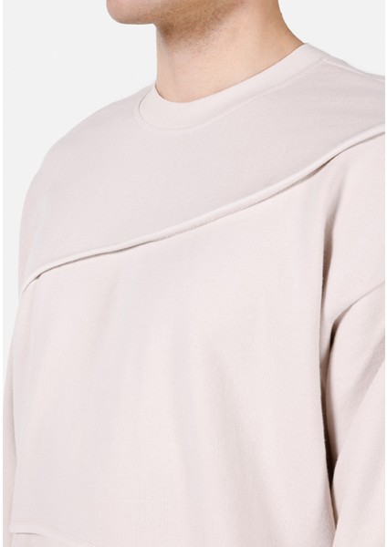 Oversize Fit Erkek Taş Sweatshirt Cl1072049 fırsatları