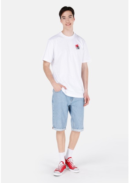 Beyaz Erkek Tshirt K.kol