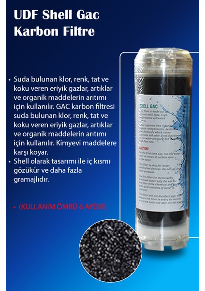 İhlas Aura Cebilon Su Arıtma Cihazı Uyumlu 6 Aylık Bakım Filtre Seti fırsatları