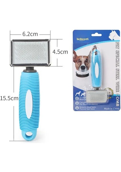 Evcil Hayvan Tüy Alma Tarağı Kedi Köpek Fırçası Evcil Hayvan Tüy Bakım Aletleri Yavru Köpek Tüy Dökme Tarağı Evcil Hayvan Tüy Kesme Tüy Alma Fırçası (Yurt Dışından)