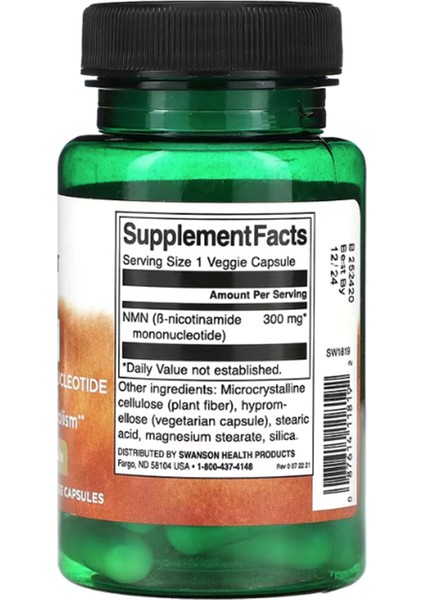 Nmn 300 mg 30 Veggie Capsul fiyatları