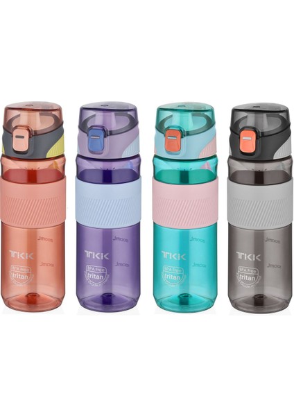 Turuncu 0,50L Taşıma Matara, Pipetsiz, Askılı, Süzgeçli, Kilitli Kapak