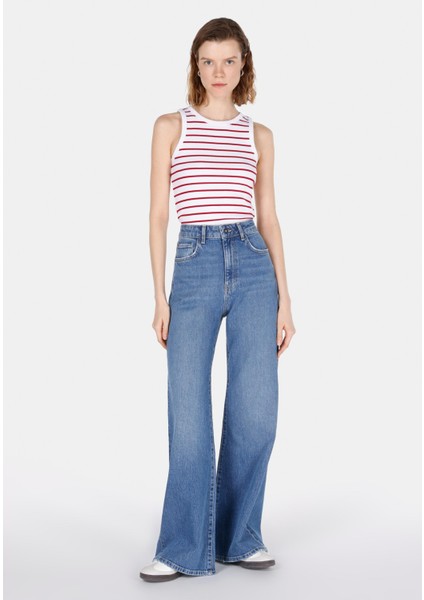 Slim Fit Kadın Kirmizi Atlet CL1073443