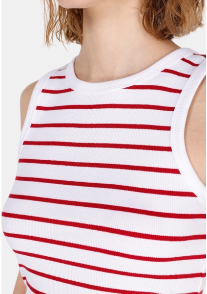 Slim Fit Kadın Kirmizi Atlet CL1073443