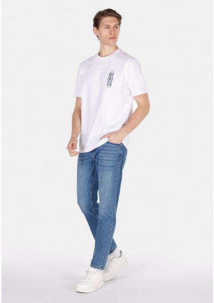 Straight Fit Düşük Bel Düz Paça Erkek Yeşil Ecologic Jean Pantolon