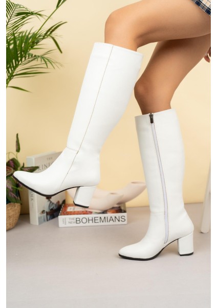 Tolgado Kadın Klasik Topuklu Çizme