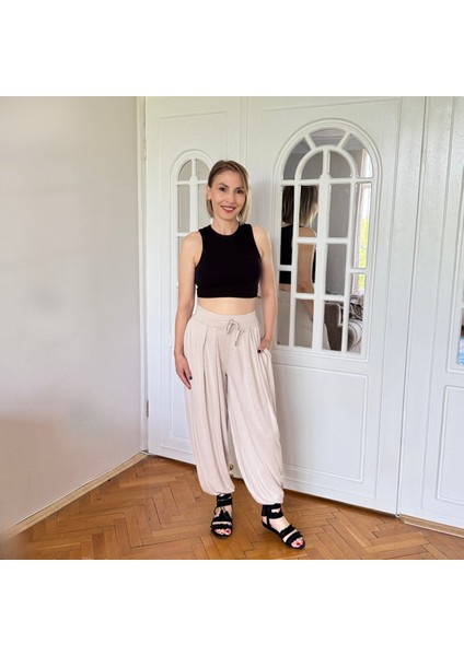 Modal Kumaş Şalvar Kesim Pantolon