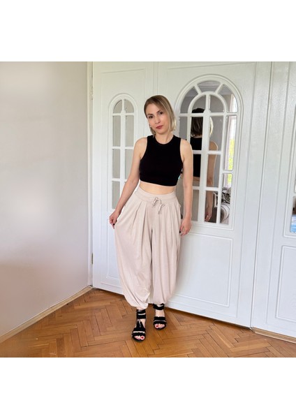 Modal Kumaş Şalvar Kesim Pantolon