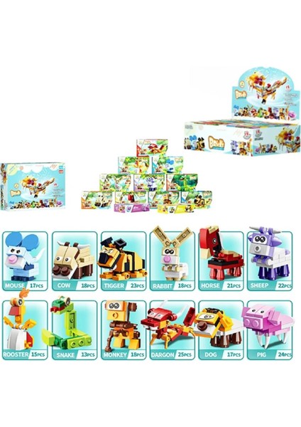 Bricks LEGO Hayvanlar 10 Rooster 15 Parça (SM198B-10) modelleri