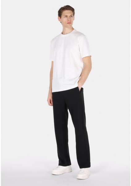 Comfort Fit Yuvarlak Yaka Düz Erkek Beyaz Kısa Kol Tişört modelleri