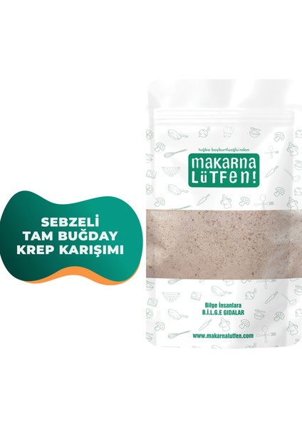 Sebzeli Tam Buğday Krep Karışımı (177 gram)