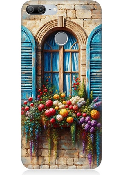 Huawei Honor 9 Lite Uyumlu Pencereden Renkli Hayat Desenli Silikon Kılıf