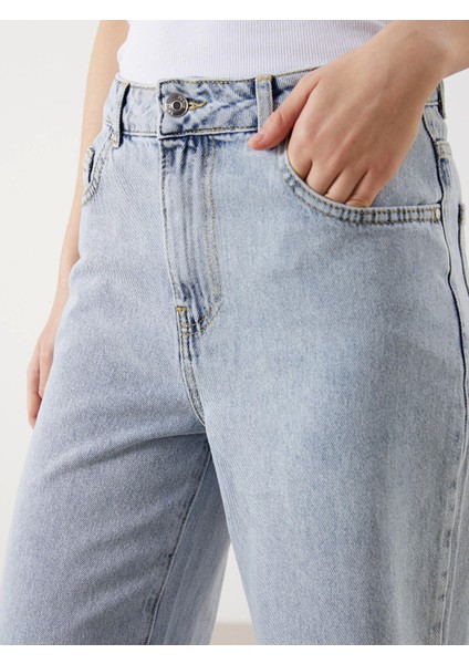Xsıde Mavi Wideleg Kadın Jean Pantolon indirimleri