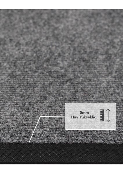 PS019A Gri Kaymaz Taban Nem Alıcı Toz Alıcı Dayanıklı Kapı Önü Paspası Uv Dayanıklı 40X60 fırsatları