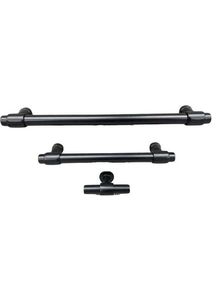 Mobilya Kulbu Siyah Renk 192MM Kulp 1 Adet (SY4686 0192 Al6-Al6)