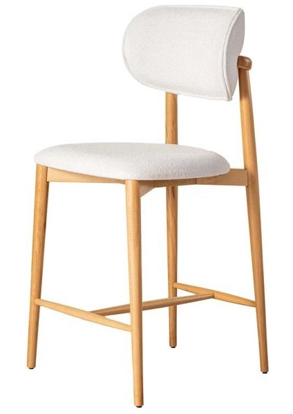 Polo Ahşap Naturel Krem Mutfak Bar Sandalyesi fiyatları