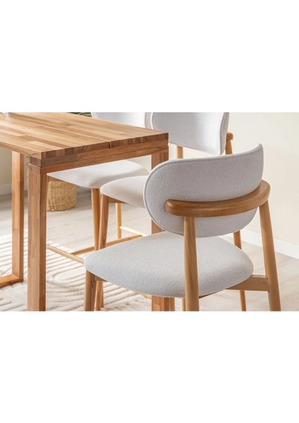 Polo Ahşap Naturel Krem Mutfak Bar Sandalyesi fırsatları