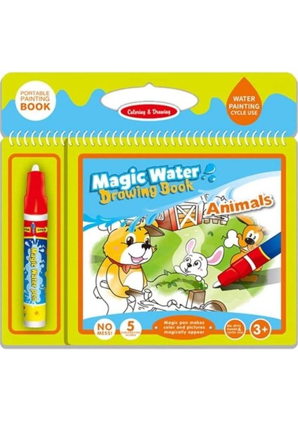 Magic Water Sihirli Boyama Kitabı - Hayvanlar