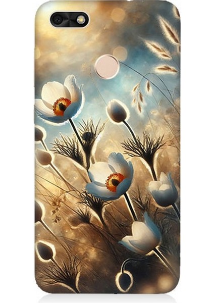 Huawei P9 Lite Mini Uyumlu Pamuk Dalları Bahar Ruhu Desenli Silikon Kılıf