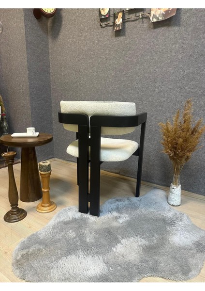 Arin Ahşap Siyah Buklem Kumaş Salon Mutfak Sandalyesi fiyatları