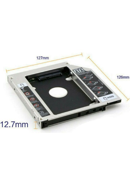 12.7 mm HDD Caddy DVD SSD Kutu Sata CD Laptop Notebook Kızak Ikinci Harddisk 4717