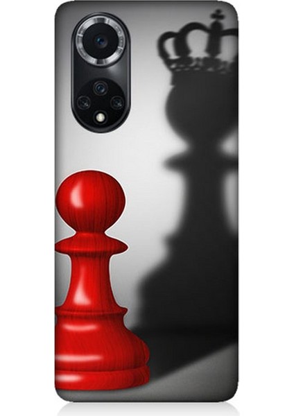 Huawei Nova 9 Uyumlu Piyonun Taçlı Hayali Desenli Silikon Kılıf