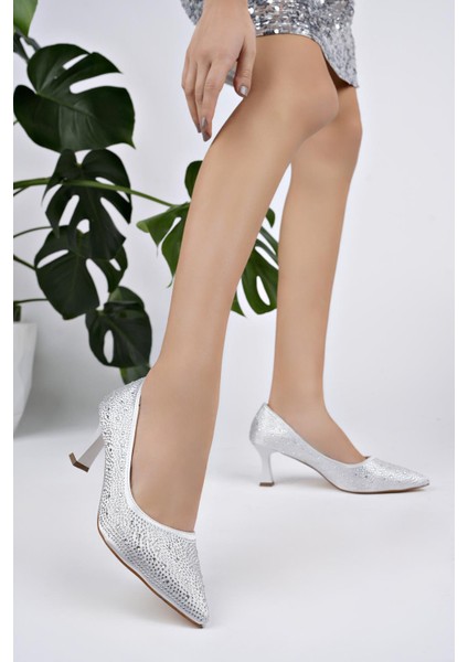 Kadın Taş Detaylı Abiye Topuklu Ayakkabı modelleri