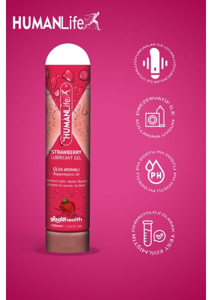 Humanlife 125 ml Çilek Aromalı Jel Lubricant modelleri