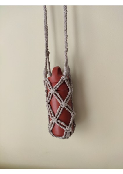 Örümcek desenli 1L su matarası ve şık şişe kılıfı, taşınabilir tasarım, kahverengi