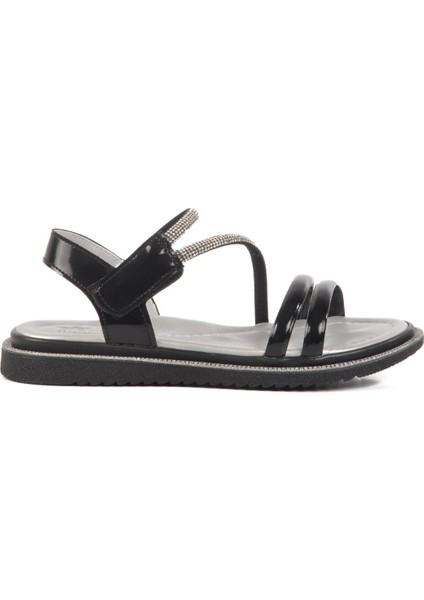 Siyah Rugan Çocuk Sandalet 25T103 F