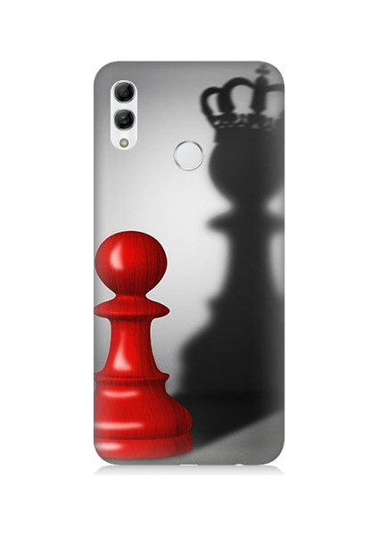 Huawei Honor 10 Lite Uyumlu Piyonun Taçlı Hayali Desenli Silikon Kılıf