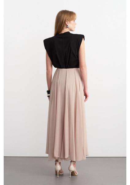 Eva Parçalı Uzun Etek Bej fırsatları