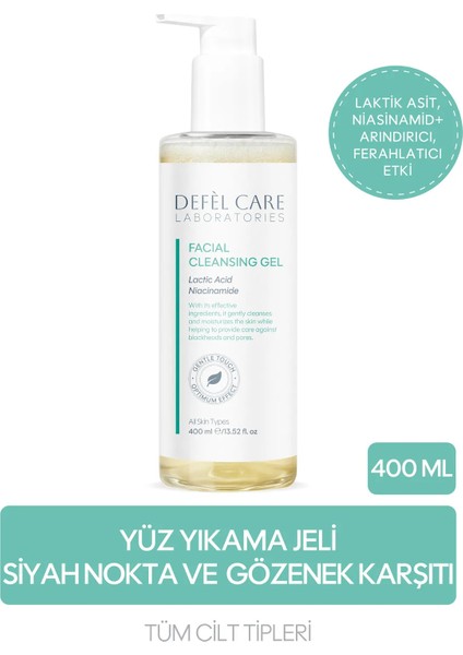 Yüz Temizleme Jeli Siyah Nokta ve Gözenek Karşıtı Arındırıcı & Ferahlatıcı Jel (400 Ml)