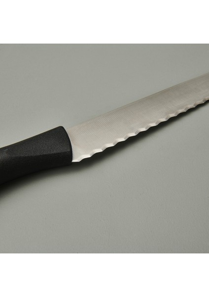 Deluxe Ekmek Bıçağı - Siyah - 18 cm
