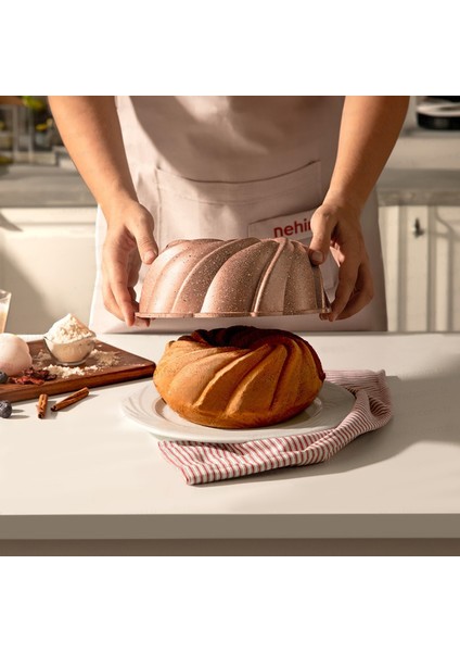 Buket Döküm Kek Kalıbı - Rose Gold - 9x24 cm